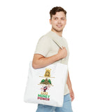 God Money Power Tote Bag — Christian Faith & Prosperity Graphic Tote