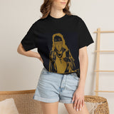 Religious Icon Graphic T‑Shirt — "God Money Power" Vintage Streetwear