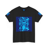 God Money Power Graphic Tee — Blue Urban Streetwear T-Shirt