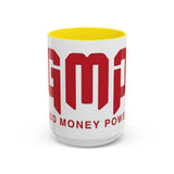 GMP Coffee Mug — Good Money Power Red Accent Ceramic Mug (11/15oz)