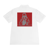 Polo Shirt — Religious Graphic 'God Money Power' Chest & Back Print