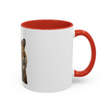 Tiger 'God Money Power' Accent Coffee Mug — Bold Animal Print Coffee Cup