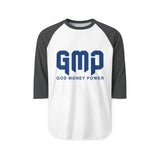 GMP God Money Power Raglan Shirt — Baseball Tee with Bold Logo