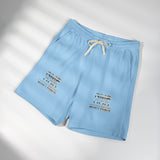 Fleece Sweat Shorts — 'GMP GOD' Marble Text Casual Lounge Shorts
