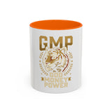GMP God Money Power Accent Coffee Mug – Gold Tiger Design (11/15oz)