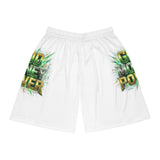 Basketball Shorts — "Good Money Power" Graphic Performance
