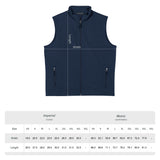 God Money Power- Men's Soft Shell Vest — Small American Flag Patch Chest