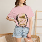 God Money Power T-Shirt — Bold Gold Laurel Graphic Tee