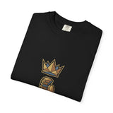 God Money Power T-Shirt — Crown & Coins Faith-Inspired Graphic Tee