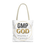 GMP God Tote Bag - 'GOD' Gold Emblem Canvas Tote