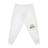 Athletic Joggers — "God Money" Inspirational Graphic Sweatpants