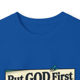 Long Sleeve Tee — “Put GOD First, Hustle for the MONEY, Put Yourself in POWER” Inspirational Graphic
