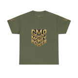 T-Shirt — Gold 3D 'Good Money Power' Graphic Tee