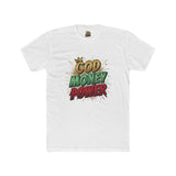 God Money Power Graphic Tee — Bold Faith & Hustle Shirt