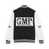 GMP Logo Letterman Jacket – Vintage Black & White Varsity Coat