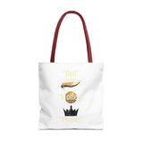 Inspirational 'God, Money, Power' Graphic Tote Bag