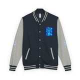 Letterman Jacket — 'God Money Power' Retro Graphic Varsity Jacket