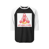 Raglan Shirt — "God Money Power" Boxing Oracle Graphic