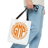 Tote — GOD MONEY POWER (GMP) Orange Logo All-Over Print