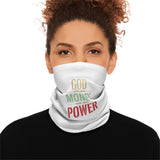Neck Gaiter – "God Money Power" Winter Drawstring Face Mask