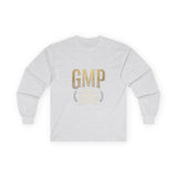 GMP (God Money Power) Long Sleeve Tee — Gold Logo Faith Streetwear