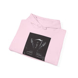 Angel Of Death Hoodie — Gothic Black & White Graphic Sweatshirt