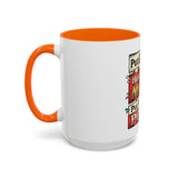 Put GOD First Hustle For The MONEY Accent Coffee Mug — Motivational Faith & Success Gift (11/15 oz)
