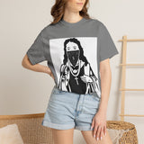 T-Shirt — 'God Money Power' Graphic Tee (Bandana Madonna Front)