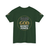 GMP GOD Money Power Tee — Bold Faith & Prosperity Graphic T-Shirt