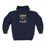 God Money Power (GMP) Zip Hoodie — Vintage Eagle Graphic
