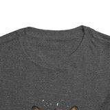 Toddler Tee — Tiger Face "God Money Power" Graphic