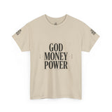 God Money Power T-Shirt — Bold Faith & Hustle Graphic Tee