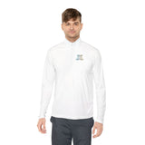 Quarter-Zip Pullover — "GMP GOD" Inspirational Zip-Up Sweatshirt