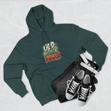 God Money Power Hoodie — Retro Bold Graphic Pullover