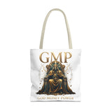 GMP 'Gold Money Power' Tote Bag — Luxurious King on Throne All-Over Print