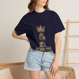 God Money Power T-Shirt — Crown & Coins Faith-Inspired Graphic Tee