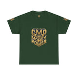 T-Shirt — Gold 3D 'Good Money Power' Graphic Tee