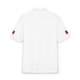Embroidered Floral Skull Polo