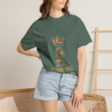 God Money Power T-Shirt — Crown & Coins Faith-Inspired Graphic Tee