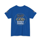 GMP GOD Money Power Tee — Bold Faith & Prosperity Graphic T-Shirt