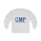 GMP 'God Money Power' Long Sleeve Tee — Faith & Prosperity Graphic Shirt