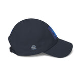Dad Cap — Blue Sequin Statue Patch Embroidered Baseball Hat