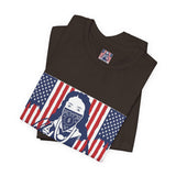 God Money Power Tee — Patriotic Bandana Saint Graphic T-Shirt