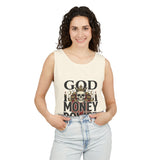God Money Power- Skull Graphic Tank Top