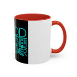 Coffee Mug — "God Money Power" Neon Nun Accent Ceramic Mug (11/15 oz)