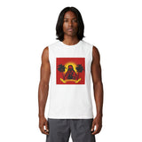 Muscle Tank — Retro 'God Money Power' Jesus Graphic Tank Top