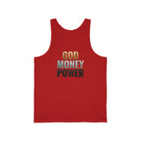 God Money Power Tank Top — Inspirational Faith & Wealth Graphic Tank