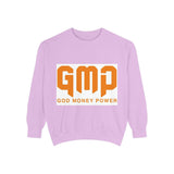 GMP ‘God Money Power’ Sweatshirt — Bold Orange Logo Crewneck