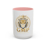 Lion Crest Accent Coffee Mug — GMP Logo Gold Shield