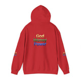God Money Power Hoodie — Inspirational Rainbow Text Pullover